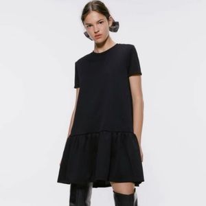 Emerald Green Zara Ruffle Dress